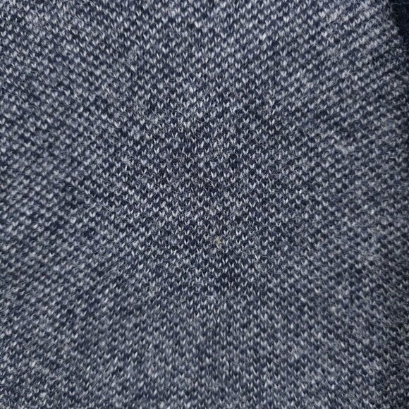 Emozioni Uomo Italy Sweater Cardigan Blue White Birdseye Wool Blend Men's LARGE - Picture 5 of 8